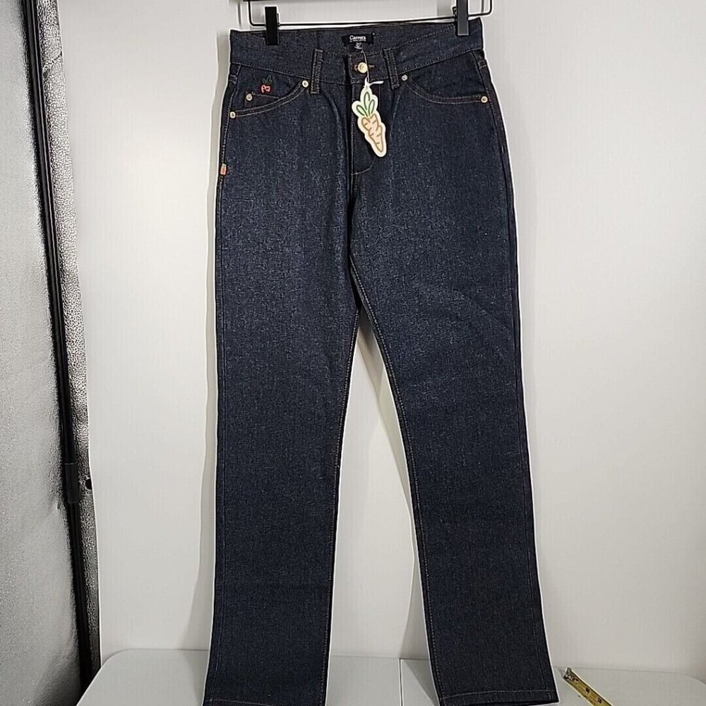 Size 30 Carrots By Anwar Carrots Mens Wordmark Straight Leg Blue Denim Jeans